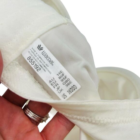 Wacoal Basic Beauty underwire full coverage bra ivory size 36F - Picture 5 of 6